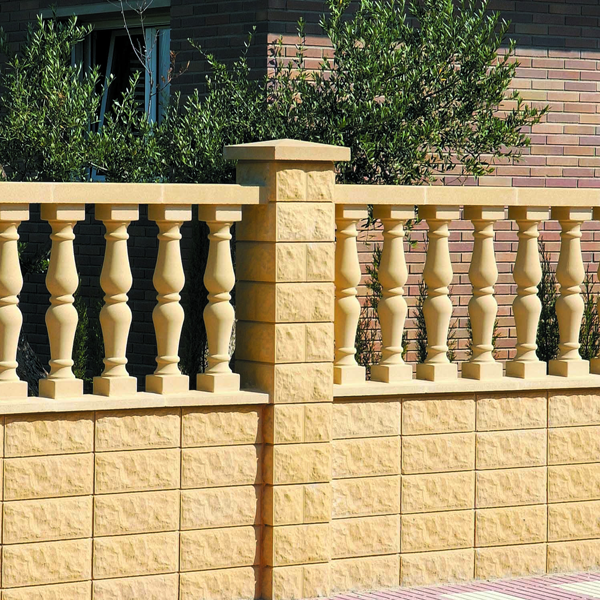 Élément de pilier bosselé en béton décoratif - Périgord - 30,0 CM x 30,0 CM x 17,0 CM