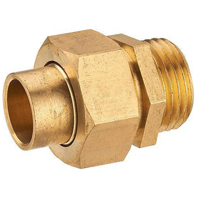 Raccord union droit mâle 3 pièces à joint sphéroconique 3/4" (20x27) diamètre 18 mm