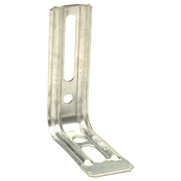 Équerre nervurée droite END 30x40x71.5 mm épaisseur 1.5 mm