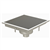 CANIVEAU 500X500 INOX SIPHON CENTRE RV5.5