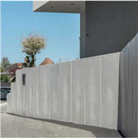 CONTURO-MUR EN L BETON GRIS LISSE (L49)   H.55