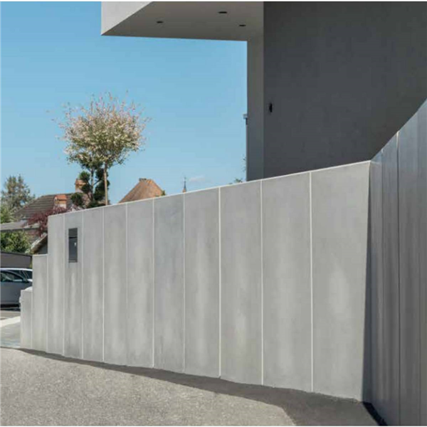 CONTURO-MUR EN L BETON GRIS LISSE (L49)   H.55