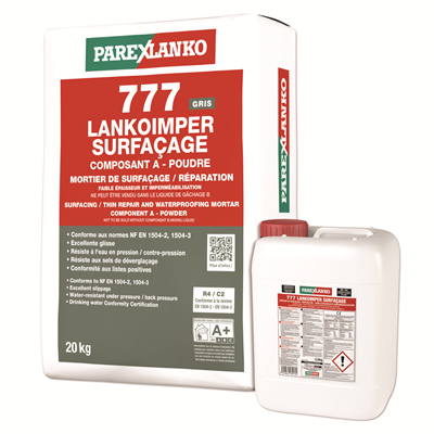 Mortier d'imperméabilisation LANKO IMPER SURFAÇAGE 777 - Kit de 23,9 KG