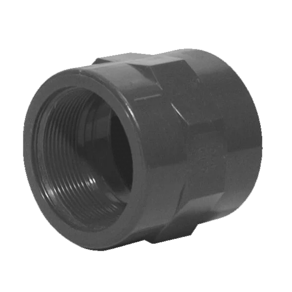 Manchon en PVC-U pour fluide sous pression - raccord diamètre 50 mm et filetage femelle 2"
