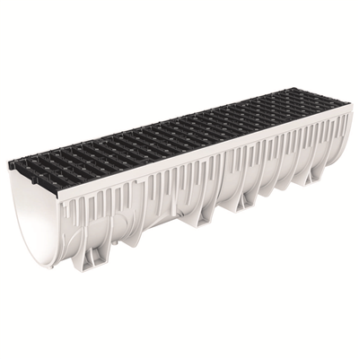 Caniveau MEARIN PLUS 300 avec grille passerelle fonte CLIPFIX C250 1M