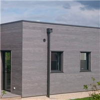 Bardage bois extérieur Pin du Nord traité Classe 3 - New Age EcoThermo - Profil Soléa 2 - Gris irisé - 125 MM x 27,00 MM - 4,20 M