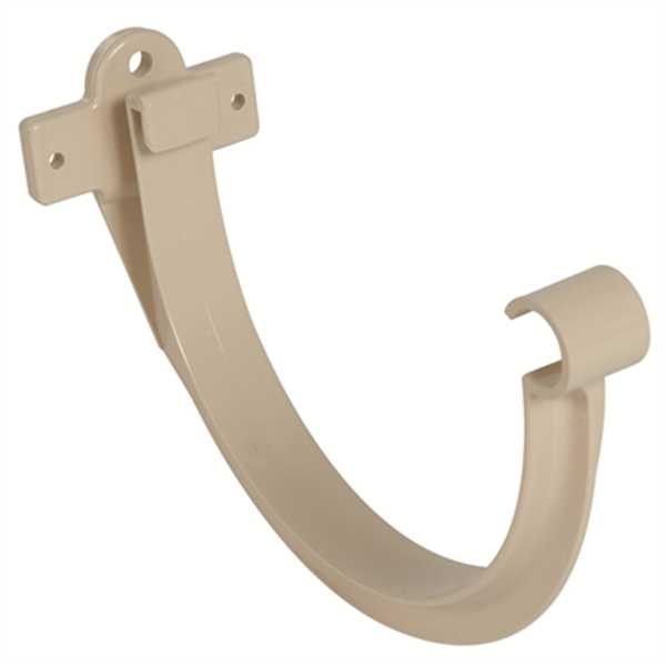 Crochet bandeau Nicoll pour gouttière demi-ronde - Développé de 33 cm - Largeur 200 mm - Techtan - Sable