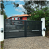 Portail aluminium sur mesure Pulsar 80 CT 16 A - Battant ou coulissant - Ajouré avec barreaudage horizontal 80 x 20 mm
