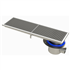CANIVEAU TELESC 300X1000 INOX SORTIE LAT CLOCHE SIPHOÏDE INVERSÉE RVITL3.10