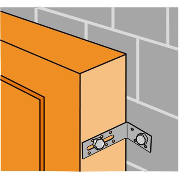 Équerre d'assemblage 40x40x40 mm épaisseur 2 mm