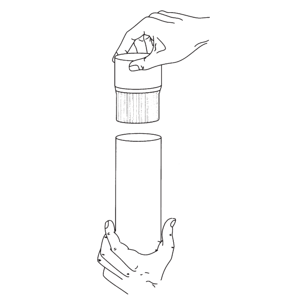 Manchon en zinc naturel VMZINC pour tuyau cylindrique de descente de gouttière de 80 MM