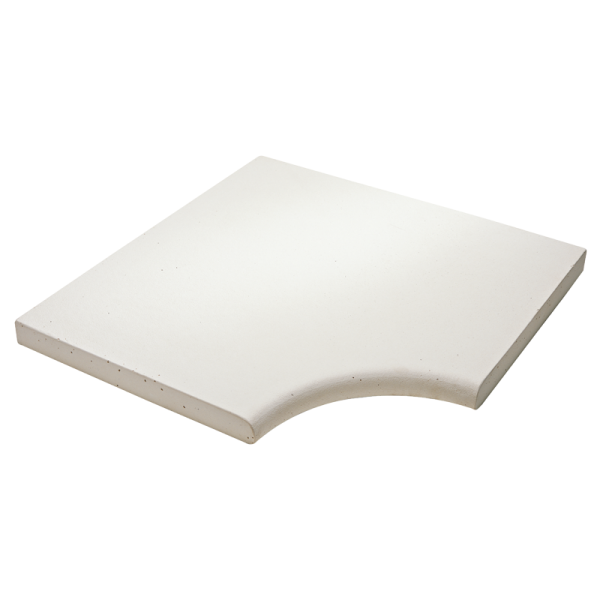 Margelle d'angle plate en béton - Espace - 50,0 CM x 50,0 CM - ép.32,00 MM - teinte Lubéron