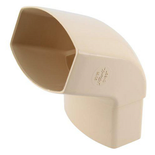 Coude ovoïde Nicoll pour tube de descente 90 x 56-mm - Angle 67°30 - Mâle/Femelle - Techtan - Sable