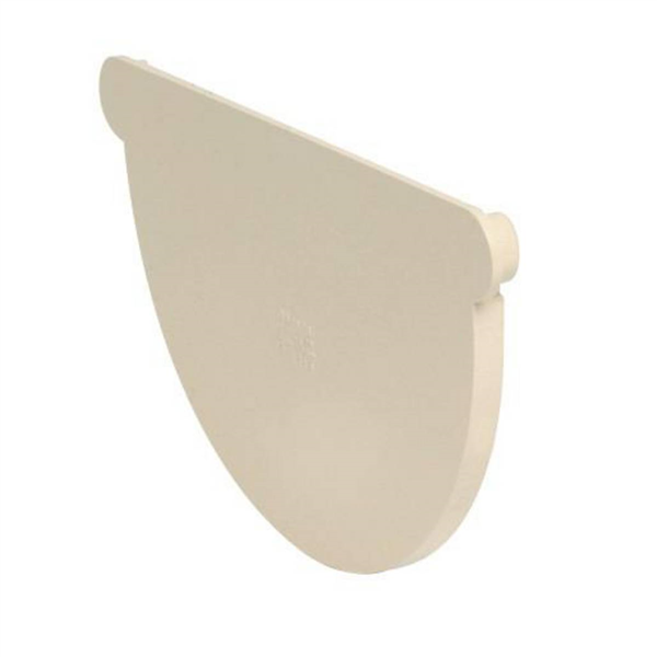 Fond de naissance demi-rond Nicoll pour gouttière - Gauche/Droite - Développé 33 cm - Largeur 173 mm - Techtan - Sable