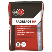 Ragréage haute performance intérieur pour tous supports - Edilis - Sac de 25 kg