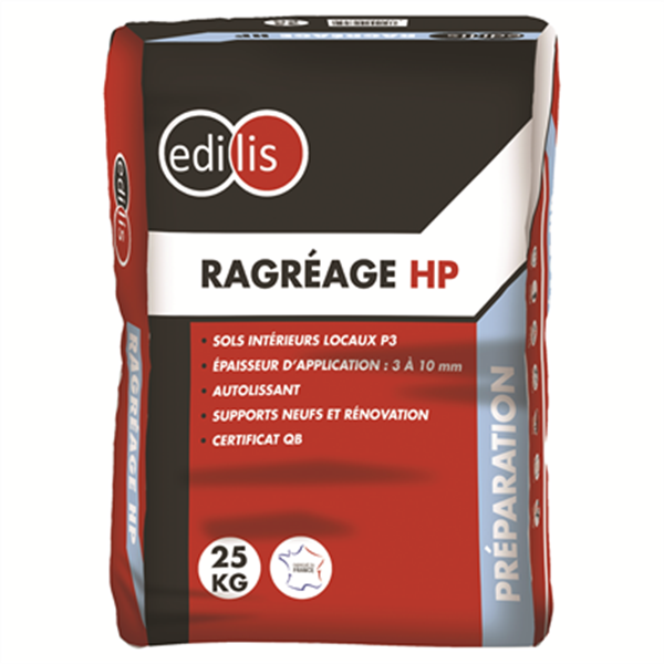 Ragréage haute performance intérieur pour tous supports - Edilis - Sac de 25 kg