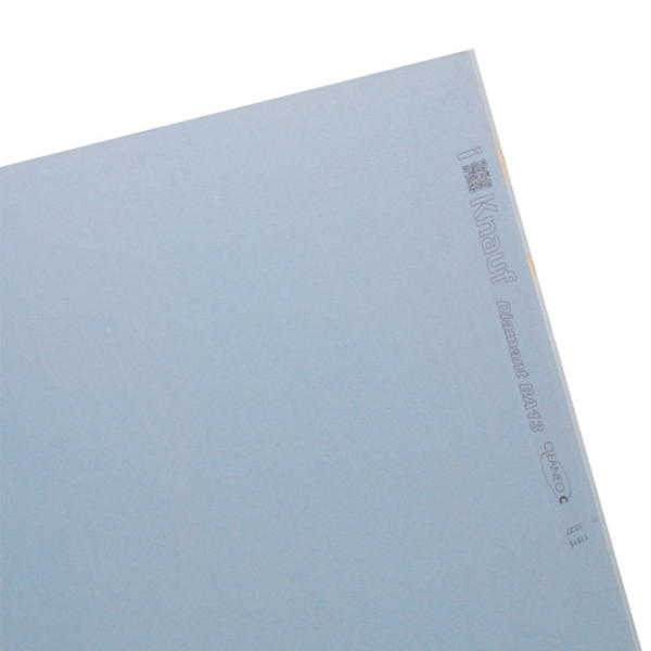 Plaque de plâtre BA13 à très haute résistance Knauf Diamant 13 Cleaneo C - 2,60 M x 1,20 M - ép. 12,5 MM