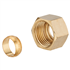 Écrou avec olive bicône Femelle pour tube en cuivre - Diamètre 12 mm - F 15 x 21 - Cuivre