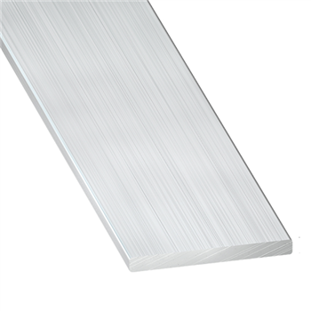 Profilé plat aluminium brut - largeur 10 mm - épaisseur 2 mm - longueur 1 mètre