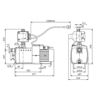 Pompe horizontale multicellulaire Wilo-HiMulti3C1-24P (2543599)