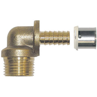 Coude male à sertir - Male coudé 15/21 - PER Ø16