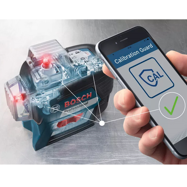 Niveau laser vert multi-lignes Bosch GLL 3-80 C Professionnal - en L-BOXX avec batterie 12V et chargeur rapide 12V