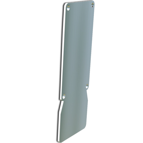 Enjoliveur à visser Mantion 10610PAF aluminium rail de système coulissant 10600 PAF - 200 x 78 mm