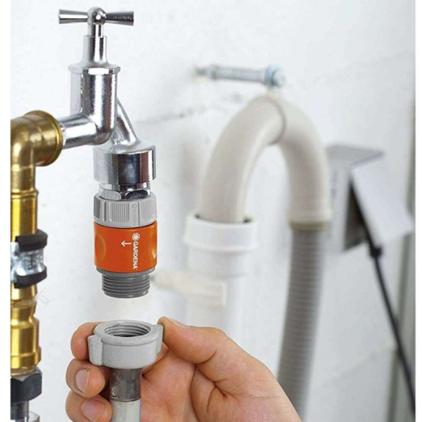 Raccord fileté Gardena pour machine à laver - Filetage 20/27 3/4"  - À visser