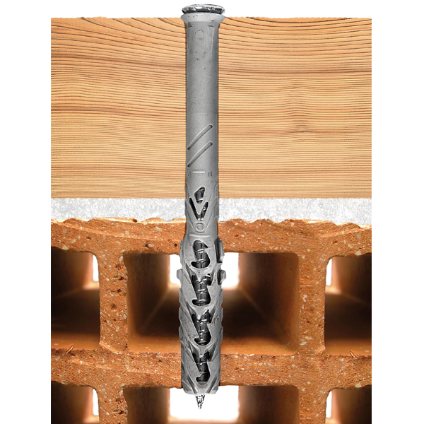 Cheville à frapper B-Long Xtrem Spit avec vis tête hexagonale zinguée - 10 x 120 mm - Boîte de 50