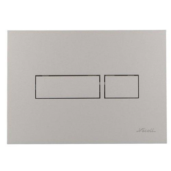 PLAQUE DE COMMANDE RECTANGULAIRE CHROME MAT