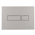 PLAQUE DE COMMANDE RECTANGULAIRE CHROME MAT