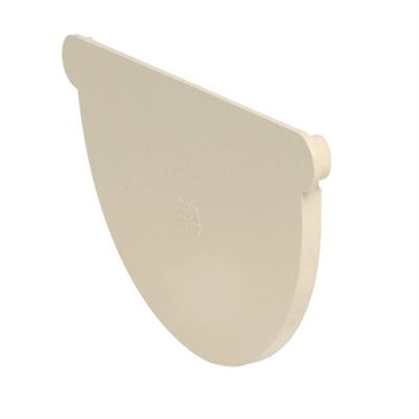 Fond de naissance demi-rond Nicoll pour gouttière - Gauche/Droite - Développé 33 cm - Largeur 173 mm - Techtan - Sable