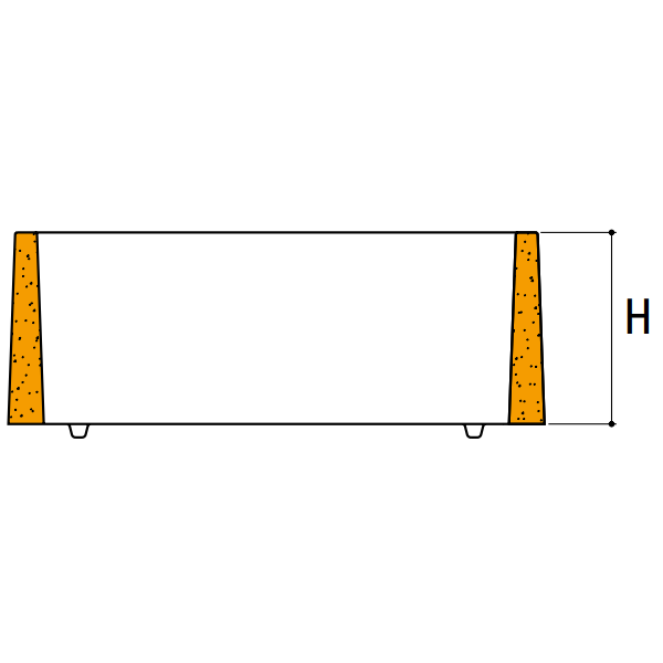 Rehausse de regard RH50 pour boîte d'eaux pluviales Sebico - dimensions intérieures 50x50 CM - hauteur 20 CM