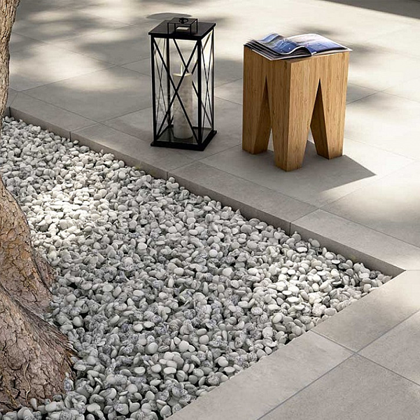 Carrelage extérieur grès cérame émaillé rectifié effet béton Soho - 60,4 CM x 60,4 CM - ép. 20 MM - Deck Light