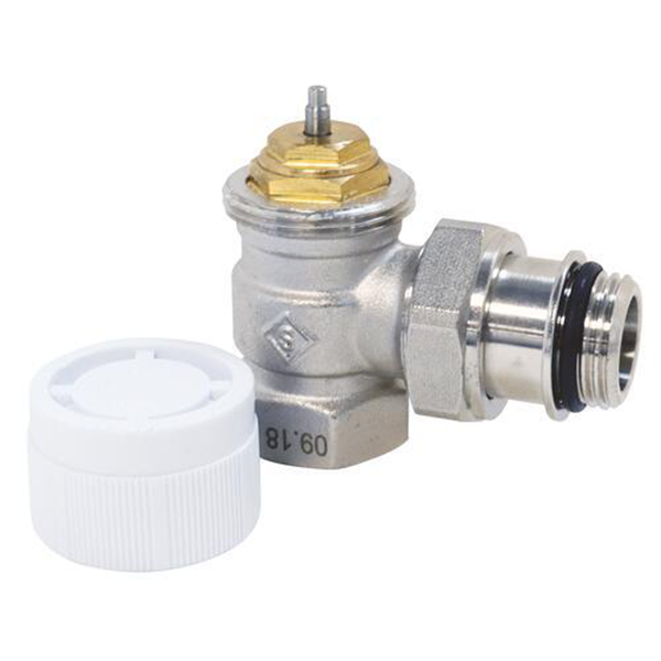 Corps thermostatisable équerre de robinet de radiateur - Femelle-Mâle union 1/2