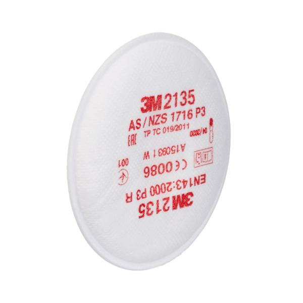 Filtre antipoussière particules solides et liquides P3R 3M - Fixation baïonnette - Lot de 2