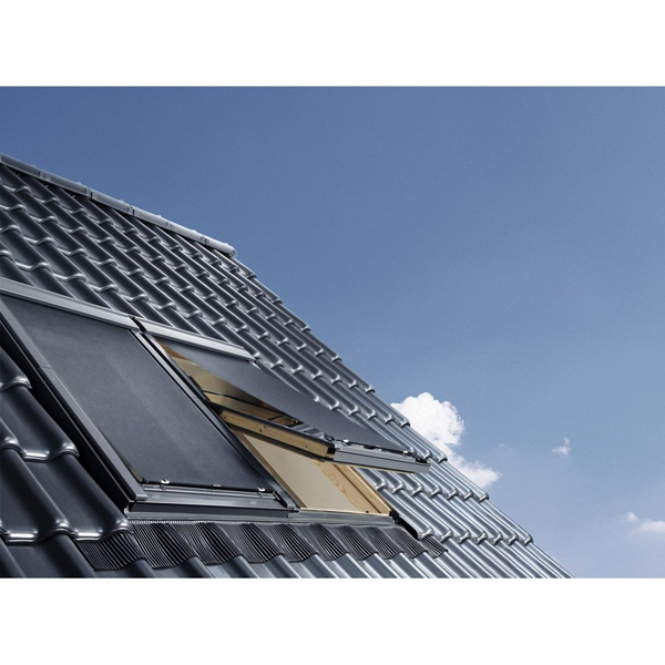 Store extérieur pare-soleil Velux MHL pour fenêtre de toit - Gris foncé RAL 5060 - Largeur 114,0 CM