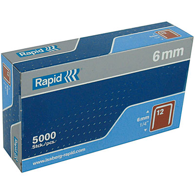 Agrafes rapid no12 longueur 14 mm boîte de 5000