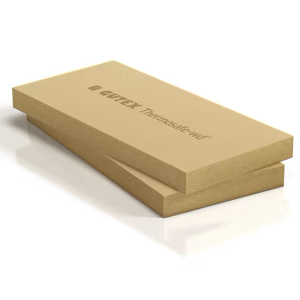 Panneau isolant en fibre de bois résistant à la compression pour sol mur et toiture par l'intérieur - Thermosafe WD - 1,25 M x 0,60 M - ép. 40 MM