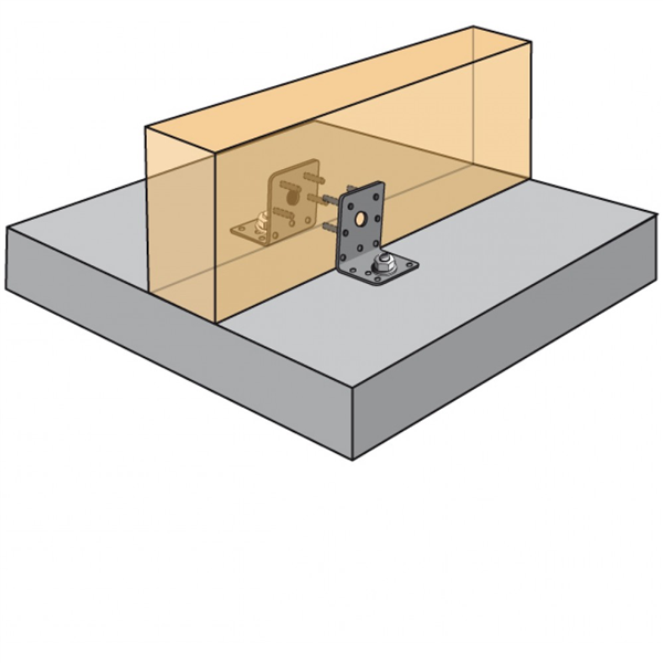 Équerre renforcée E20 95x170x113 mm épaisseur 3 mm