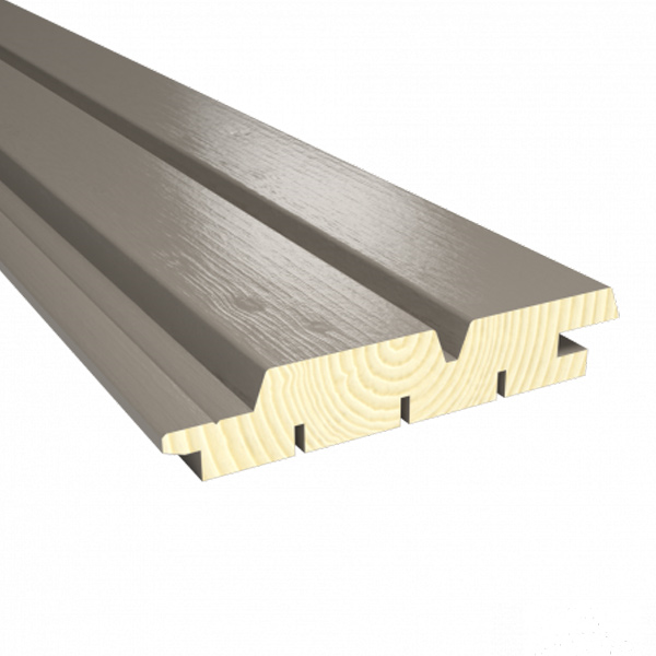 Bardage bois peint Épicéa traité Classe 3 - Protac Clinexel Profil Aztek - 27,00 mm x 125 mm x 4,46 m - Platine