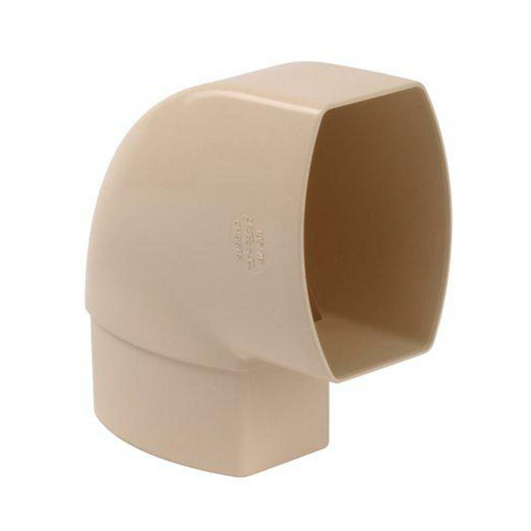 Pied de chute universel Nicoll PCU107 pour tube de descente ovoïde de 105 x 76 mm - Techtan Sable