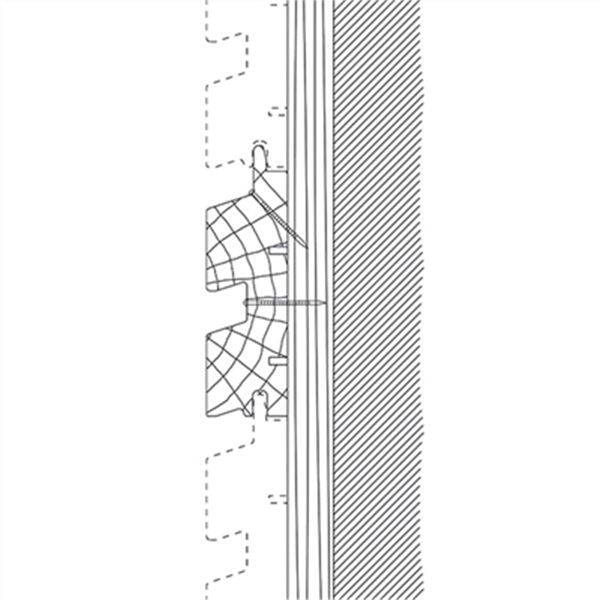 Bardage en Douglas Traité Classe 3 marron LAPLO - 44 MMx135 MM - L.4.00 M