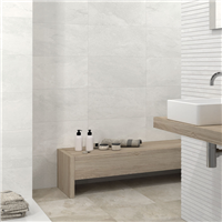 Faïence murale effet pierre Edilis Ruben - 60,0 cm x 30,0 cm - ép. 8,5 mm - Blanc