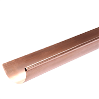 Gouttière demi-ronde en cuivre VMZINC - développé de 250 MM - ép. 0,55 MM  - 4 M