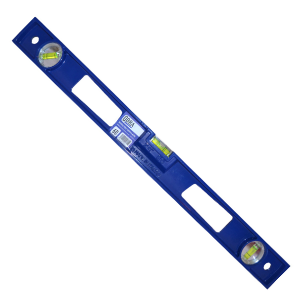 Niveau à bulle rectangulaire Obra 3 fioles fonte aluminium 60 cm