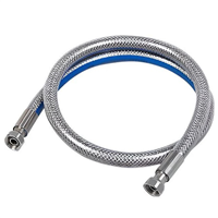 Flexible pour gaz naturel - Noyon et Thiebault - Raccordement 1/2" ou 15 x 21 - Inox - Longueur 2 mètres