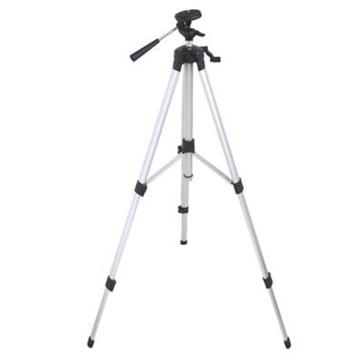 Trépied à crémaillère 1/4" pour laser trait et télémètre Edia en aluminium - hauteur de 58 à 150 cm