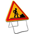 Panneau de chantier AK5 Classe 1 - Signalisation temporaire travaux sur pieds  - 700 mm