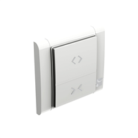 Interrupteur radio programmable à 2 poussoirs pour portes et volets - Blanc - Mantion